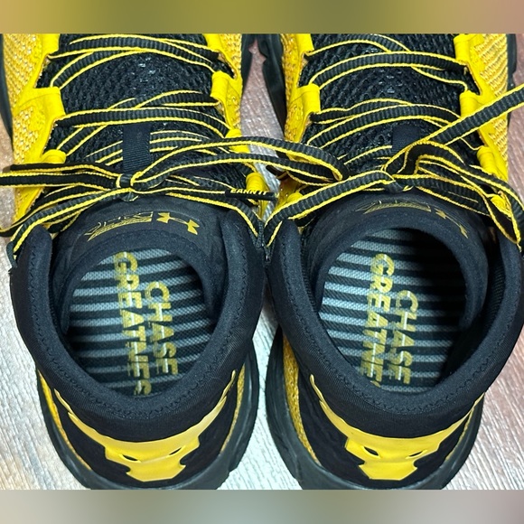 UA Under Armour Project Rock Delta Steeltown Gold Black 2017 Sz 8.5 Shoes main image 6